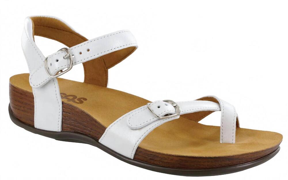 NEW SAS women's pampa sandal in white